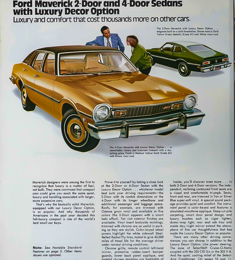 1970-1977 Ford Maverick: History, Specifications, and Options